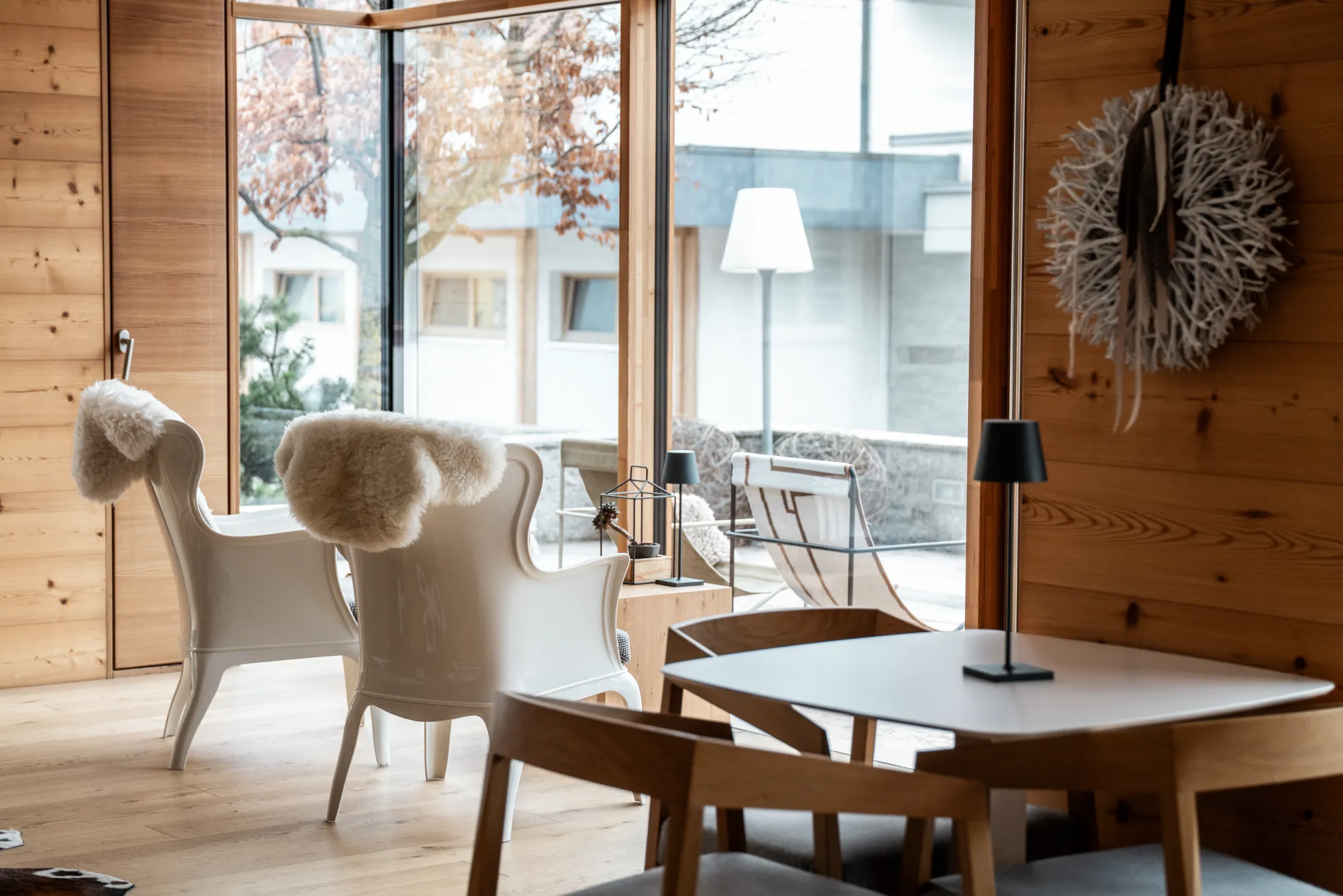 Zona living nell'hotel in trentino Corona Dolomites ad andalo